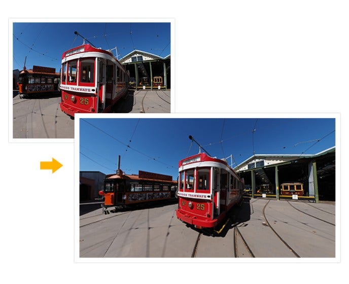 Use the 8mm Fisheye as an Ultra Wide 4.5mm
